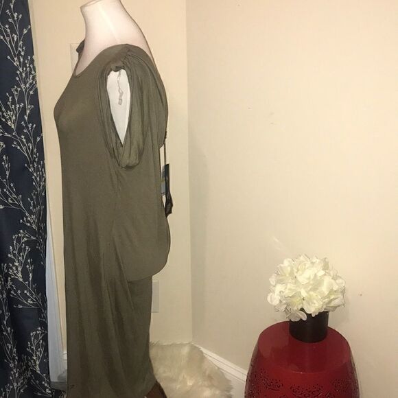 Seven7 Oversized T-Shirt Dress Draped Back - Picture 2 of 8